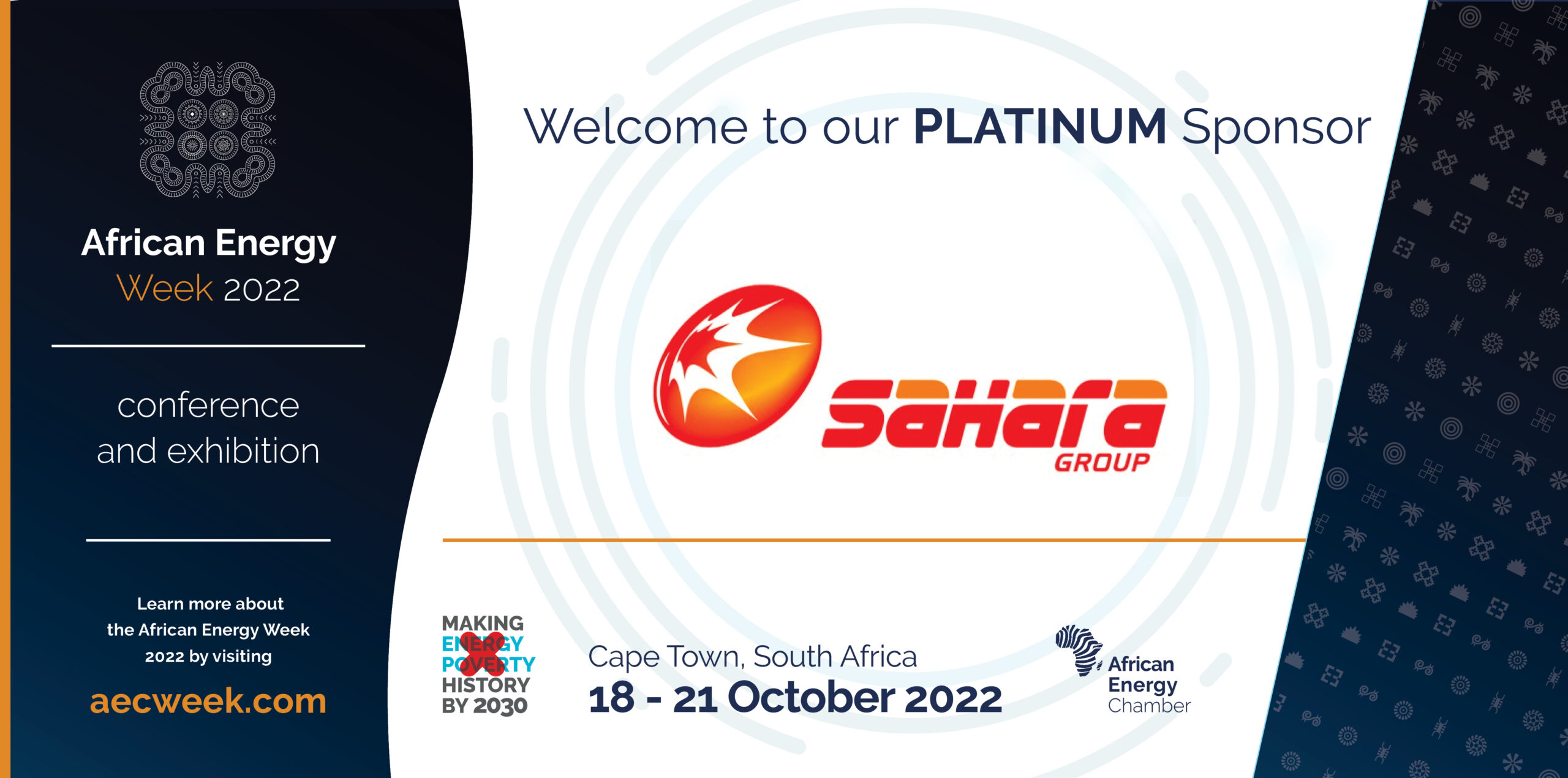 Sahara Energy to Feature at African Energy Week 2022 as Platinum Sponsor