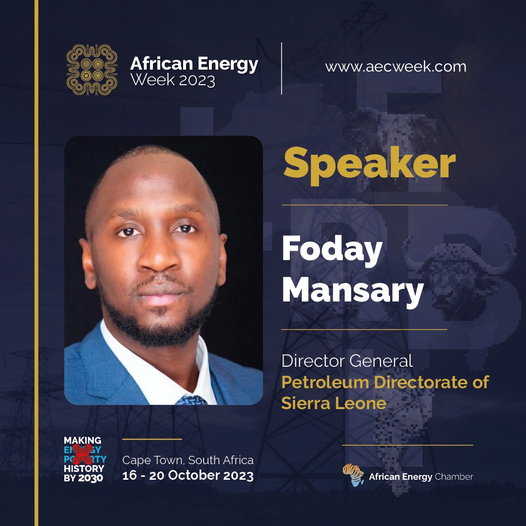 Sierra Leone’s Petroleum Directorate Foday Mansary to Discuss Frontier Exploration at AEW 2023