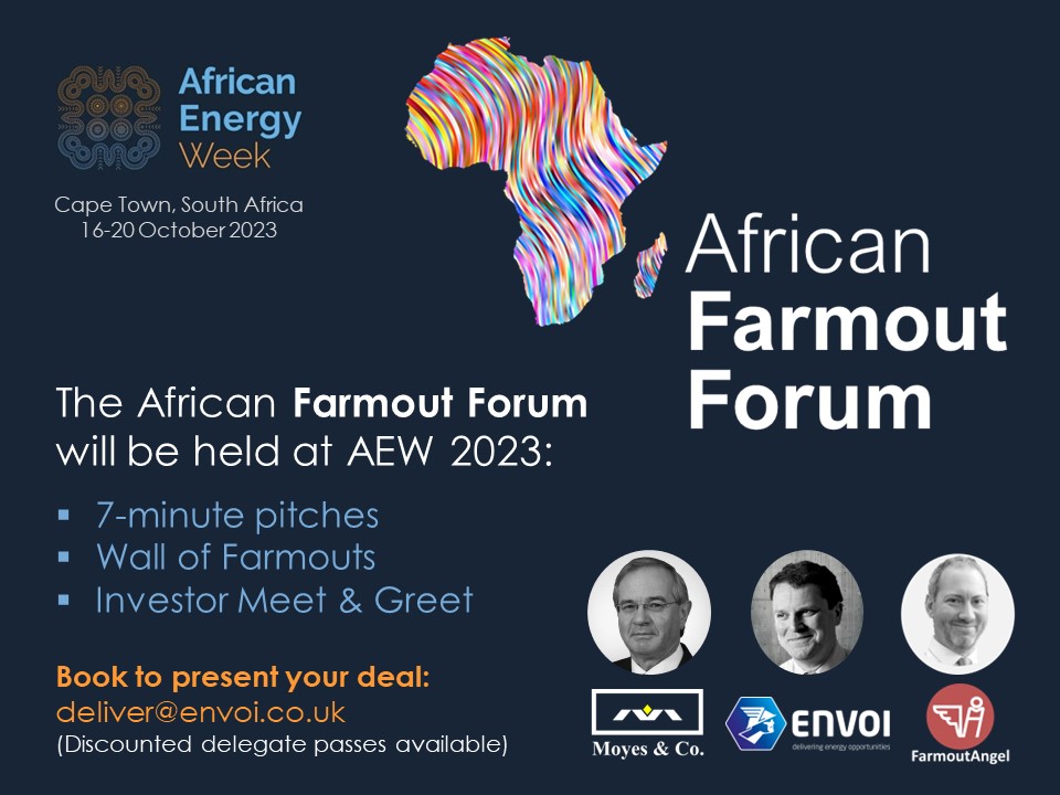 Moyes & Co, ENVOI and FarmoutAngel Team Up with AEW 2023 to Launch African Farmout Forum