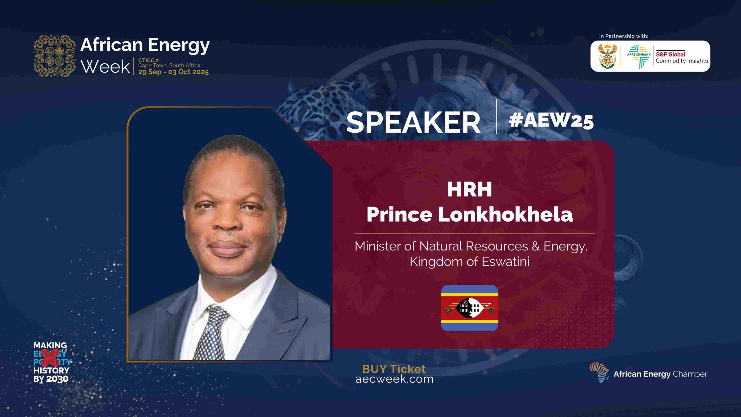 Eswatini’s Minister of Natural Resources and Energy to Speak at AEW 2025 Amid Critical Mineral and Energy Expansion